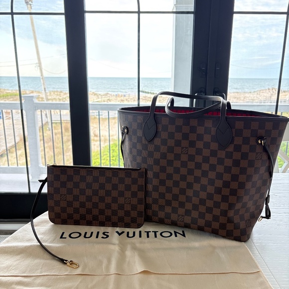 Louis Vuitton Neverfull MM Damier Ebene - 100% AUTHENTIC, PRISTINE CONDIT… - Picture 1 of 8